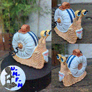 den mushi one piece garp snailphone live action figurine decoration collection 3d print model - Mito3D