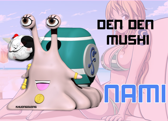 tanière mushi nami 3d impression luffy zoro bigmom kaido nam hachoir amour loi enfant manga 3d print model - Mito3D