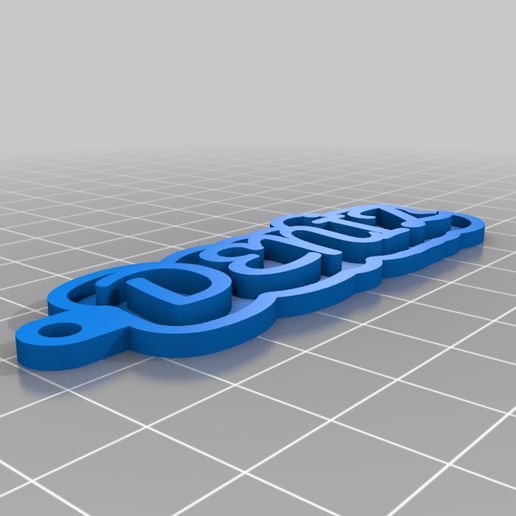 deniz özelleştirilmiş anahtarlık 3D print model - Mito3D
