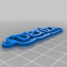 deniz özelleştirilmiş anahtarlık 3d print model - Mito3D
