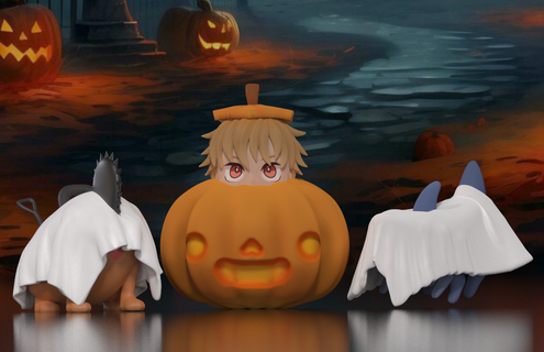Denji respect Halloween décor Accueil maison multicolore tronçonneuse jouet décoration anime 3d print model - Mito3D
