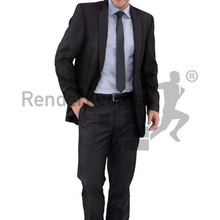 dennis posed 004 - standing business man smiling various 3d people human render 3ds max vray cinema 4d blender sketchup rhino architecture single model binder folder white adult walking characters 3d print model - Mito3D