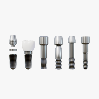 dental implant pack - 6 1 teeth dentist tooth jaw surgery implantology implants dentalclinic dentalcare medical dental3d dentalimplants implantation artificial science implantologia mouth 3d print model - Mito3D
