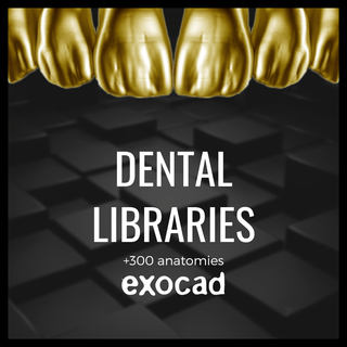 dentaire bibliothèque paquet + tibase exocad Sirona dent dents dentiste 3d print model - Mito3D