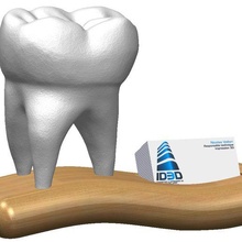 dentista cartão suporte 3d print model - Mito3D