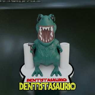 dentistesaurus mi parcours dinosaure viral professions 3d print model - Mito3D