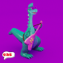 Denver dinosaurio juguetes + guitarra 3d print model - Mito3D