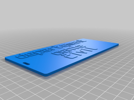 departamento gênio Civil personalizado organização 3d print model - Mito3D