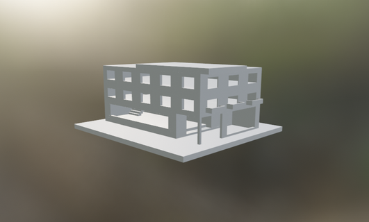Bölüm Sanayi mimari modern modernizm 3d print model - Mito3D