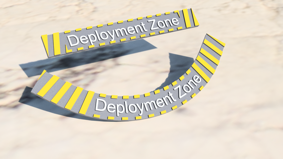 deployment zone markers 3d print model - Mito3D