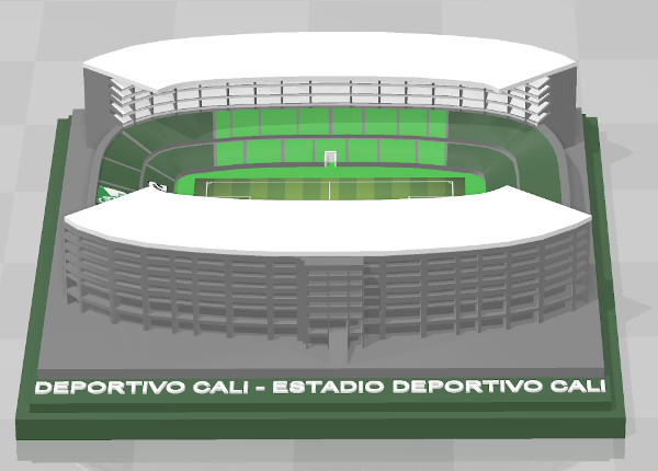 deportivo cali - estadio football futebol soccer stadium stadion arena park colombia primera 3D print model - Mito3D