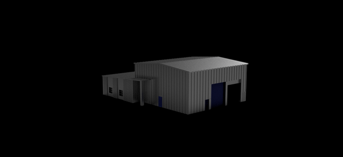 depot style warehouse - ho scale 3d print model - Mito3D