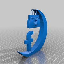 der bouche Facebook und mourir bavard art sculptures 3d print model - Mito3D