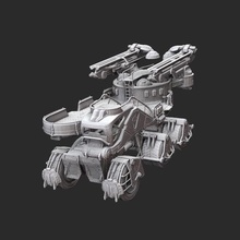 derrick plataforma engranajes guerra 3d modelo stl expediente impresión juego langosta diente figura figurilla miniatura estatua personaje 3d print model - Mito3D