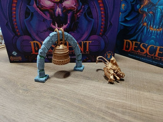 descent 3 legends of darkness - act 2 traitor's war expansion bows & bells pack scenography scene 3d traitor game table decoration role games 3d print model - Mito3D
