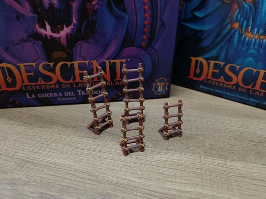 descent 3 legends of darkness - act 2 traitor's war expansion staircase pack scenography scene 3d traitor game table decoration role games 3d print model - Mito3D