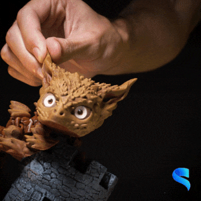 Wüste Baby Drachen artikuliert Dekor Dekoration 3D print model - Mito3D