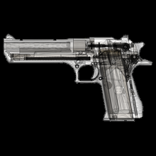 Desierto águila 50ae 3d impresión modelo herramienta trabajando juguete pistola 3d print model - Mito3D