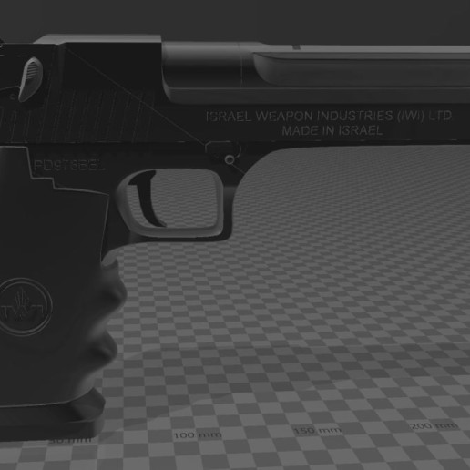 desert eagle imi various sidearm iwi firearm 50 pistol gun 3D print model - Mito3D