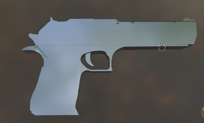 desert eagle texture game gun deagle 3d print model - Mito3D