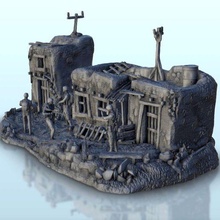 desert houses modern soldiers - arabian flames war bolt action desertic warhammer architecture ww2 thumbnails building scenery wargame figures game land games accessories 3d print model - Mito3D