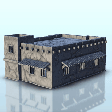 Desierto intacto tienda árabe llamas guerra tornillo acción desierto moderno martillo arquitectura ww2 miniaturas edificio paisaje juego cifras tierra juegos 3d print model - Mito3D