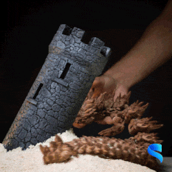 çöl anne Ejderha mafsallı dekor dekorasyon 3D print model - Mito3D