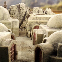 desert sci-fi buildings game toy accessories warhammer 40k warhammer40k wargaming wargame terrain wargames star wars scatter miniwargaming low tech 3d print model - Mito3D