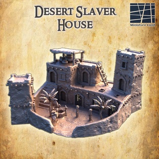 desert slaver house 28 mm tabletop terrain 3d print model - Mito3D