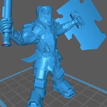 çöl Uzay devler hırsız canavar Bullgryn 40k imparatorluk koruma astra militarum insanlık dışı Warhammer 3d print model - Mito3D