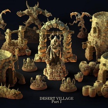 Desierto pueblo aventuras conjunto 1 3d print model - Mito3D