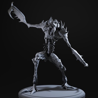 desertbug Game beetle bug monster insect character fantasy spun fighter ancient claws epic 3d printing statuette 3dprint printable statue miniatures 3d print model - Mito3D