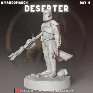 deserter star wars mandalorian crusaders mandos 3d print model - Mito3D