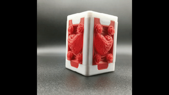 design box Kutu konteyner kilitleme tasarım sevgililer günü 3d print model - Mito3D
