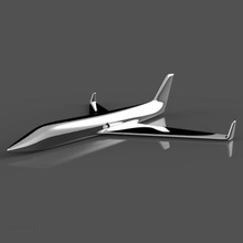 el diseño de la aeronave art plano vehículo premio decoración 3d print model - Mito3D