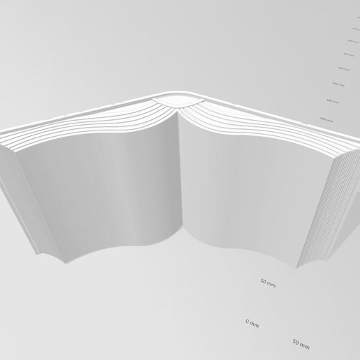 design book structured plain cover art structure 3D print model - Mito3D
