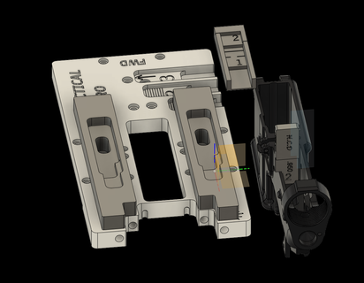 design bundle ar- 15 m-16 jig adapter & sear hole ar15 glock m16 arjig 3d print model - Mito3D