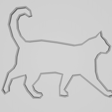la conception de chat art cat low poly géométriques maison décoration 3d print model - Mito3D