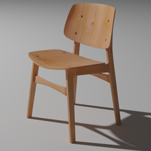 diseño silla tipo fredericia oficina exposición mueble objeto comodidad 3d print model - Mito3D
