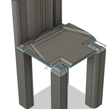 chaise design de l'architecture 3d print model - Mito3D