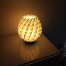 diseño de la flor lámpara art el diseñador deco casa luz 3d print model - Mito3D