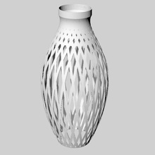 diseño de la lámpara sombra casa luz bombilla rotación twisted 3d print model - Mito3D