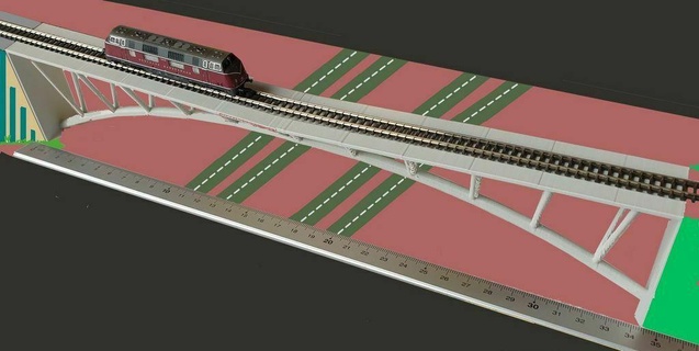 Projeto miniatura Ferrovia layout orientado z scale brinquedo jogos acessórios 3d print model - Mito3D