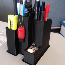design-Stifthalter-Schreibtisch-organizer Bleistift-box Schreibtisch-organizer home office Veranstalter Bleistift Topf 3d print model - Mito3D