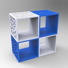 design prateleira personalizada montado vários peça de mobiliário a casa deco original 3d print model - Mito3D