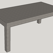 design table home modern 3d print model - Mito3D