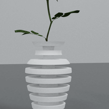 design vase art decoration flowers plants 3d print model - Mito3D
