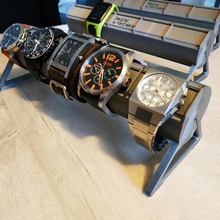 design de relógio pulseira titular relógios suporte gadget jóias pulseiras armazenamento stall a arte criação assista 3d print model - Mito3D