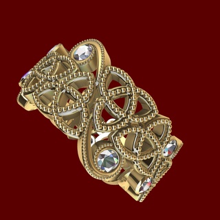 designer celtic knot ring 3d model 3d print model - Mito3D
