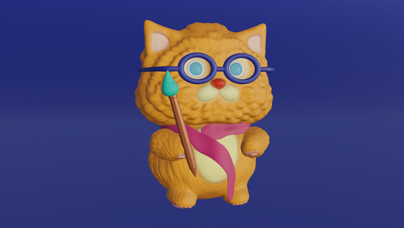 tasarımcı Yavru kedi kedicik sanatçı yaratıcı 3d print model - Mito3D